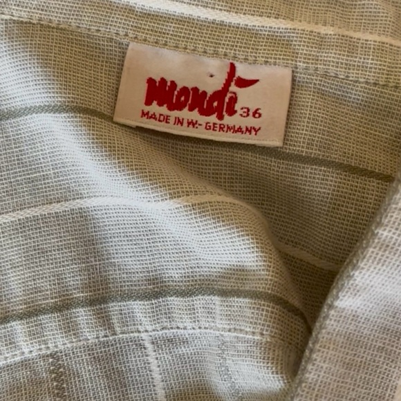 Mondi Women's Light Gray Striped button-down shirt - Picture 8 of 10